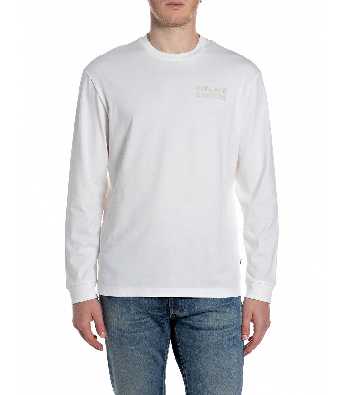 オープンエンドジャージーロングTシャツ 詳細画像 ホワイト 1